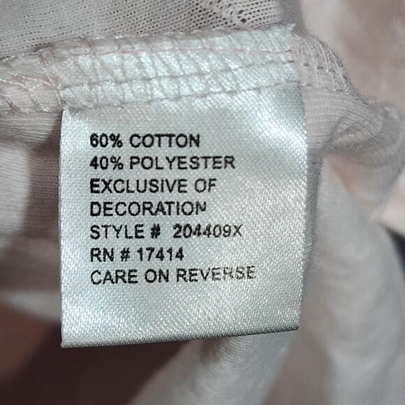 Miss Elaine Short Sleeve Nightgown Embroidery Pleated Detail Light Pink Size 2X - Picture 6 of 8